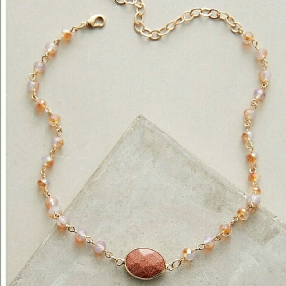 Anthropologie Semi Precious Stone Choker NWT